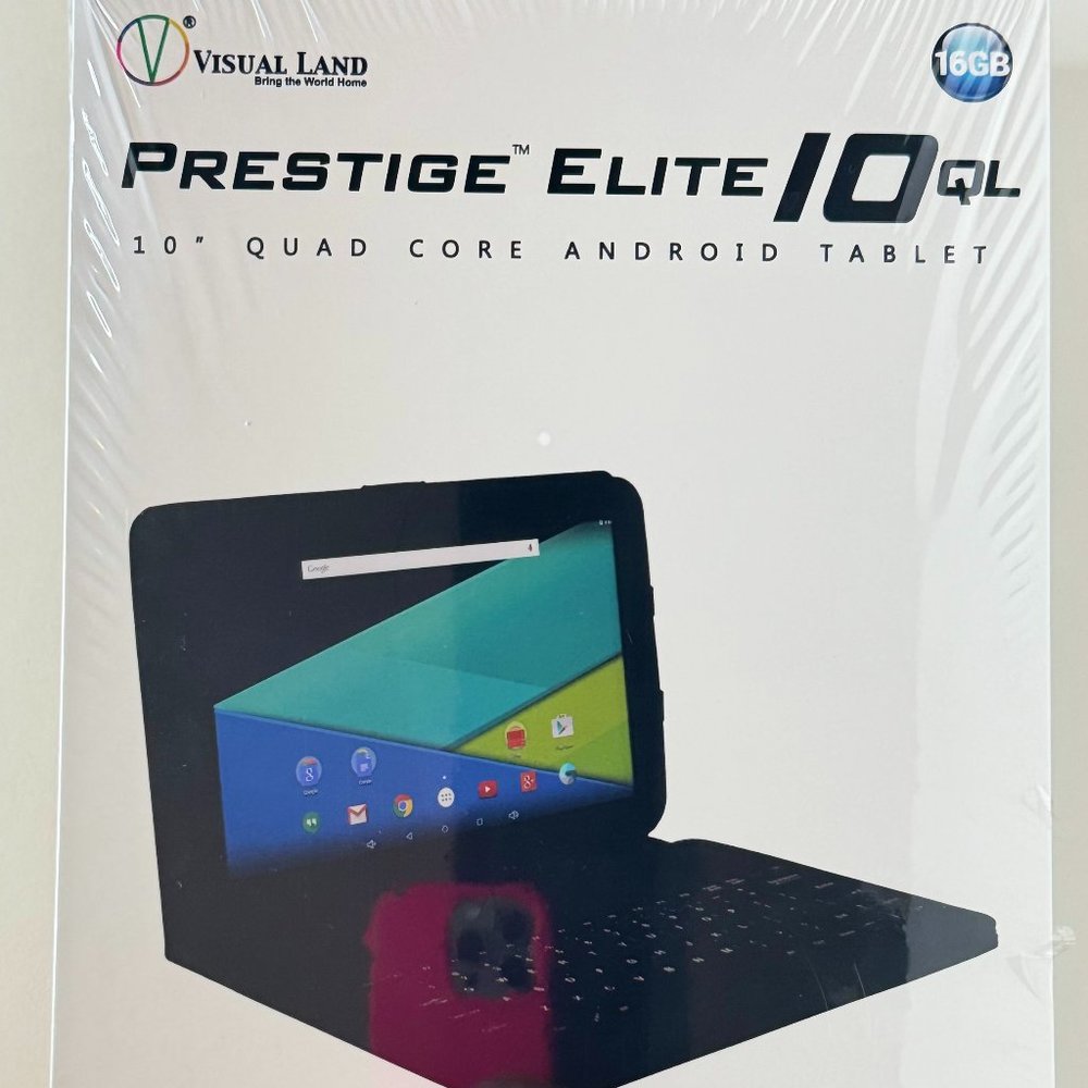 Prestige ELITE 10QL 10" QuadCore Android 5.0 Lollipop Tablet w/ keyboard & case